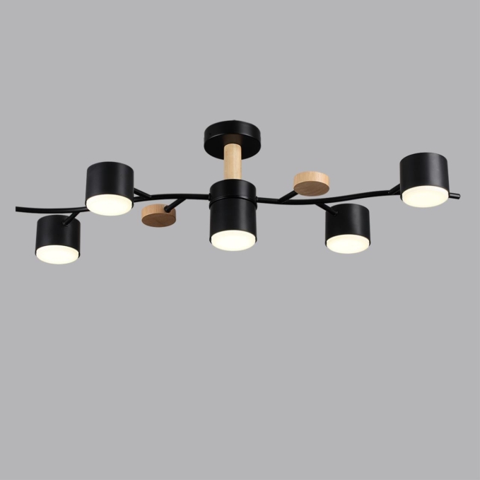 Потолочный светильник LED GX53 5*9W 220V CRYPTO COMFI LN26 335 LUMION 8194/5C, фото на цветном фоне 2 Потолочный светильник LED GX53 5*9W 220V CRYPTO COMFI LN26 335 LUMION 8194/5C, фото на цветном фоне 2