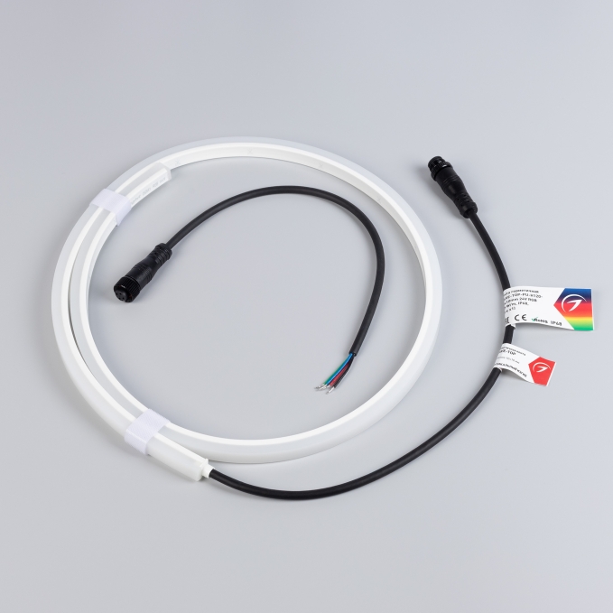 Светодиодная лента герметичная WAVE-TOP-PU-H120-10x10mm 24V RGB (10 W/m, IP68, 1m, wire x1), Arlight, 052641, изображение 6 Светодиодная лента герметичная WAVE-TOP-PU-H120-10x10mm 24V RGB (10 W/m, IP68, 1m, wire x1), Arlight, 052641, изображение 6