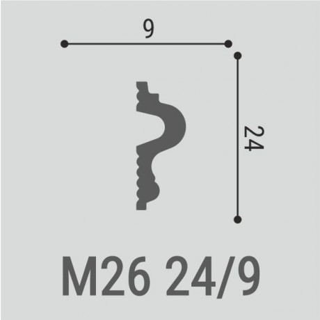 Молдинг Bello Deco М26 24-9 Молдинг Bello Deco М26 24-9