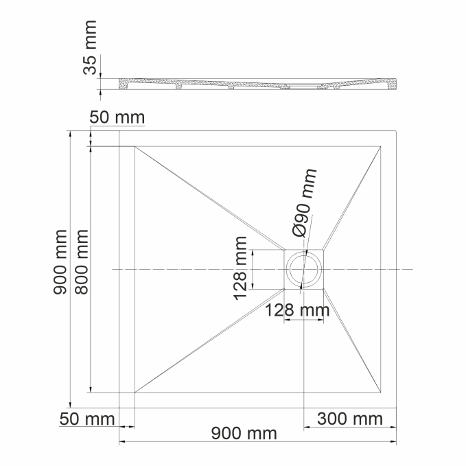 Душевой поддон WasserKRAFT Aller 10T03 Душевой поддон WasserKRAFT Aller 10T03