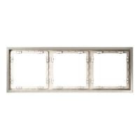 Рамка металлическая на 3 поста, S70 Metal (никель), Voltum, VLSM120311 Рамка металлическая на 3 поста, S70 Metal (никель), Voltum, VLSM120311