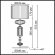 Настольная лампа E14 2*40W TERRA MODERN ODL_EX26 023 ODEON LIGHT 5414/2TA, схема товара Настольная лампа E14 2*40W TERRA MODERN ODL_EX26 023 ODEON LIGHT 5414/2TA, схема товара