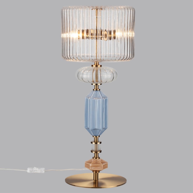 Настольная лампа E14 2*40W TERRA MODERN ODL_EX26 023 ODEON LIGHT 5414/2TA, фото на цветном фоне 1 Настольная лампа E14 2*40W TERRA MODERN ODL_EX26 023 ODEON LIGHT 5414/2TA, фото на цветном фоне 1