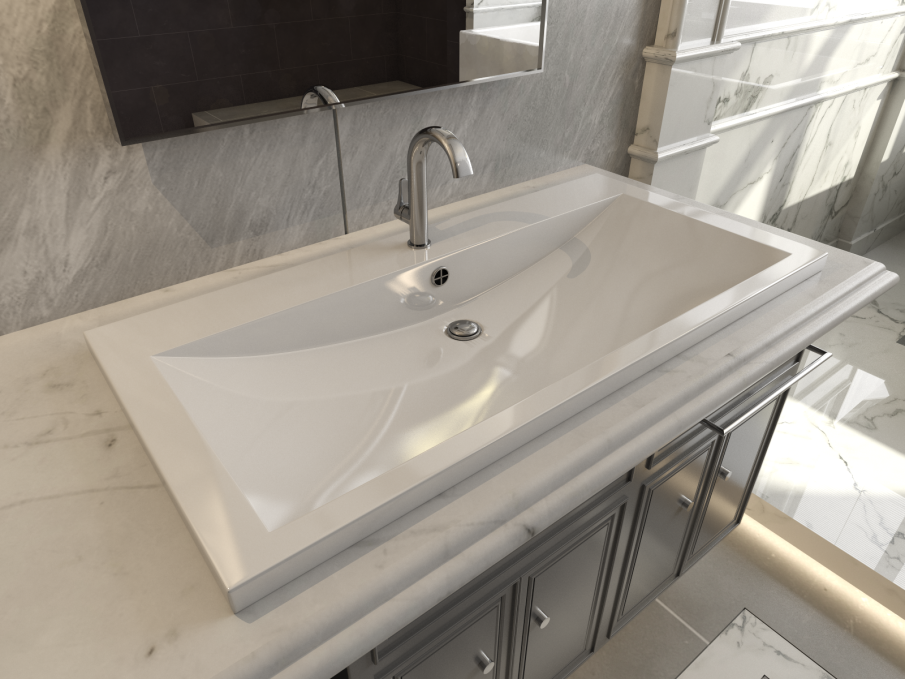 Мебельная раковина Madera Alice 4627173210331 100 см белая глянцевая