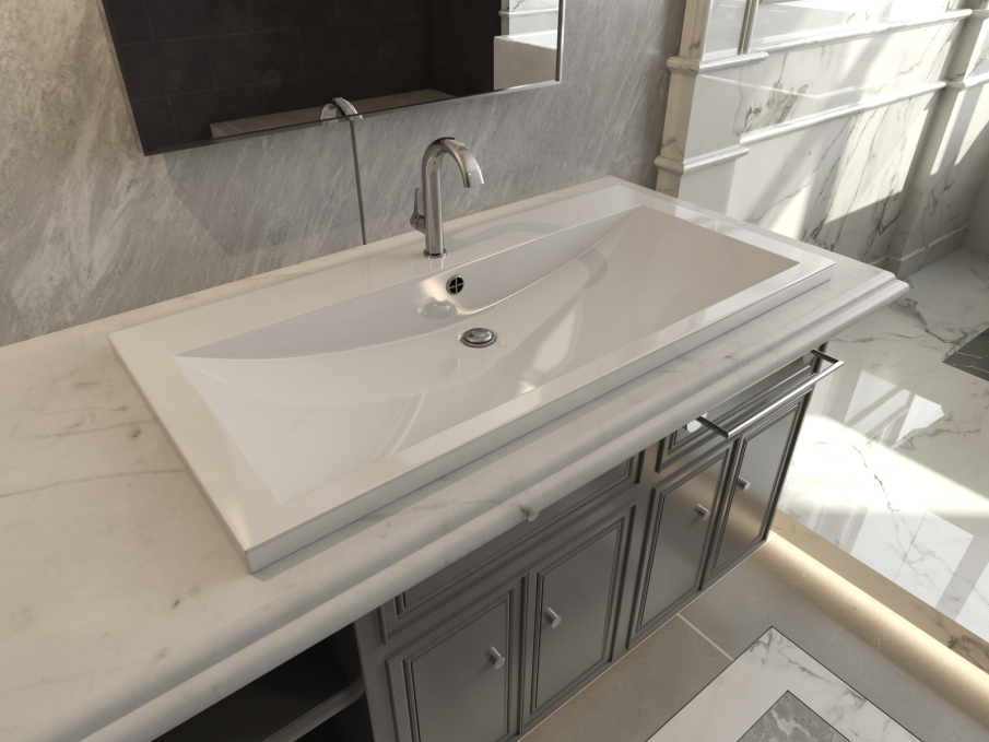 Мебельная раковина Madera Alice 4627173210331 100 см белая глянцевая