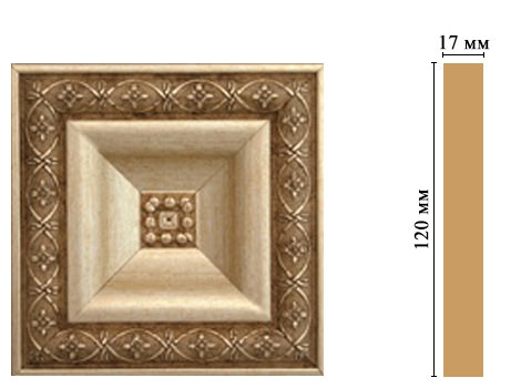 Вставка цветная Decomaster D208-933, 120x120x22 мм Вставка цветная Decomaster D208-933, 120x120x22 мм