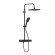 Душевая система Damixa Gala 953760300 стойка с тропическим душем, термостатом, смесителем, черная матовая Душевая система Damixa Gala 953760300 стойка с тропическим душем, термостатом, смесителем, черная матовая