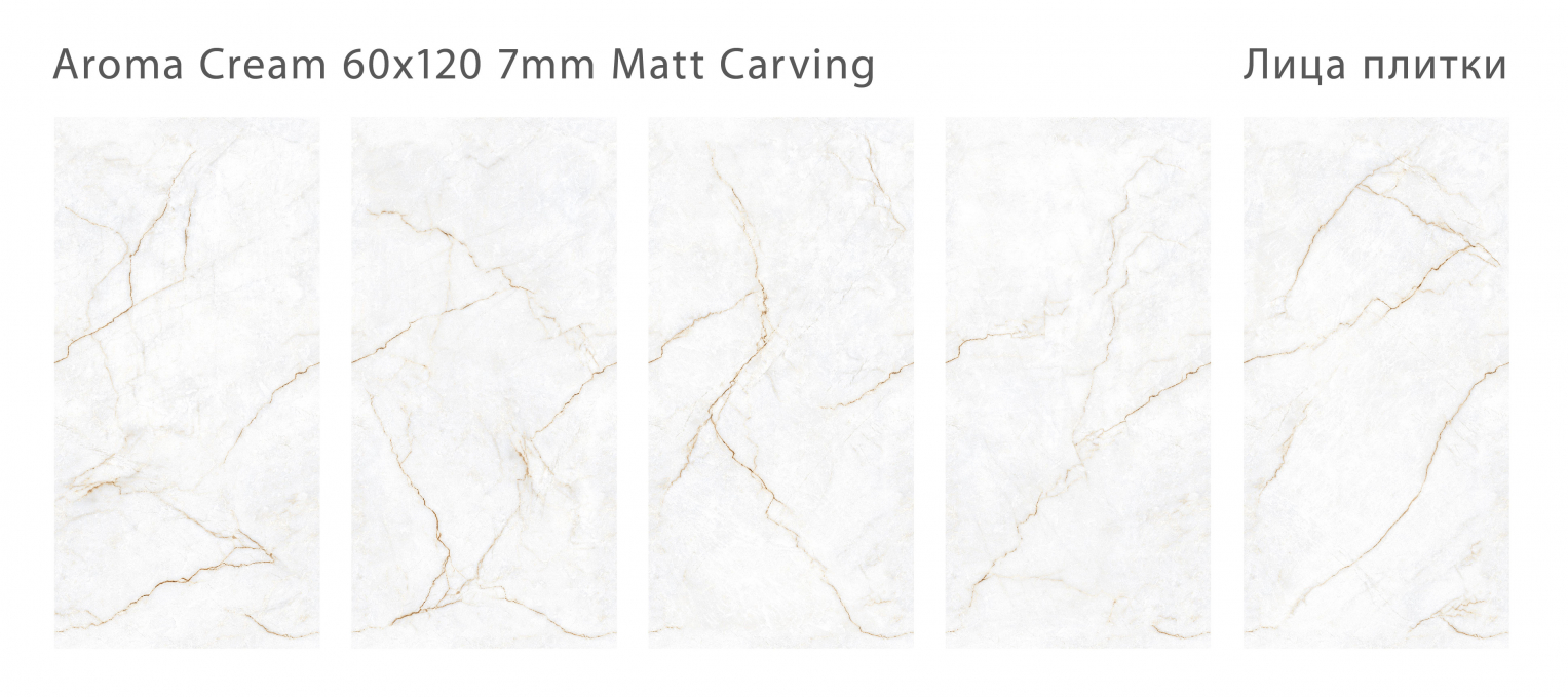 Керамогранит Staro Slim Modern Aroma Cream 60x120 Matt Carving
