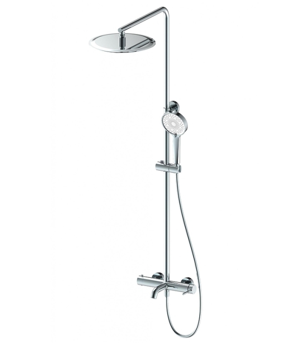 Душевая стойка со смесителем Wonzon & Woghand Stick WW-88739017-CR хром глянцевая