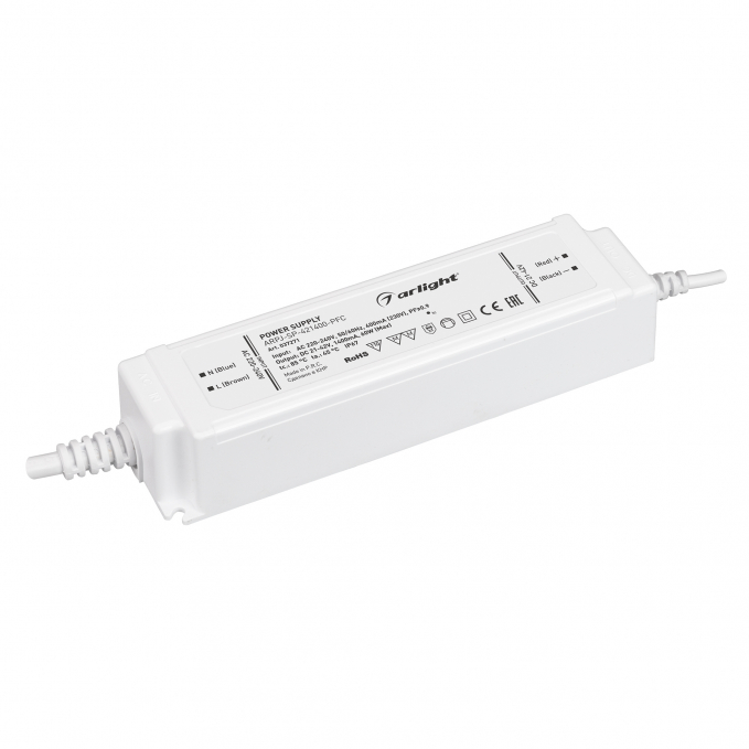 Блок питания ARPJ-SP-421400-PFC (60W, 21-42V, 1.4A), Arlight, 037271, изображение 1 Блок питания ARPJ-SP-421400-PFC (60W, 21-42V, 1.4A), Arlight, 037271, изображение 1
