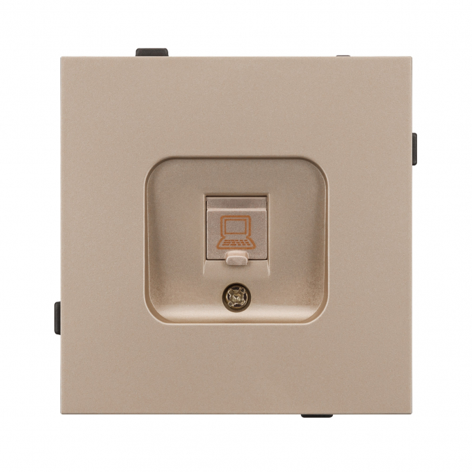 Механизм компьютерной розетки SCT-TENDO-MPC1-PL-GD (RJ-45, CAT6), Arlight, 054099, изображение 3 Механизм компьютерной розетки SCT-TENDO-MPC1-PL-GD (RJ-45, CAT6), Arlight, 054099, изображение 3