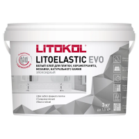 Клей для плитки и керамогранита Litokol Litoelastic Evo, 3 кг Клей для плитки и керамогранита Litokol Litoelastic Evo, 3 кг