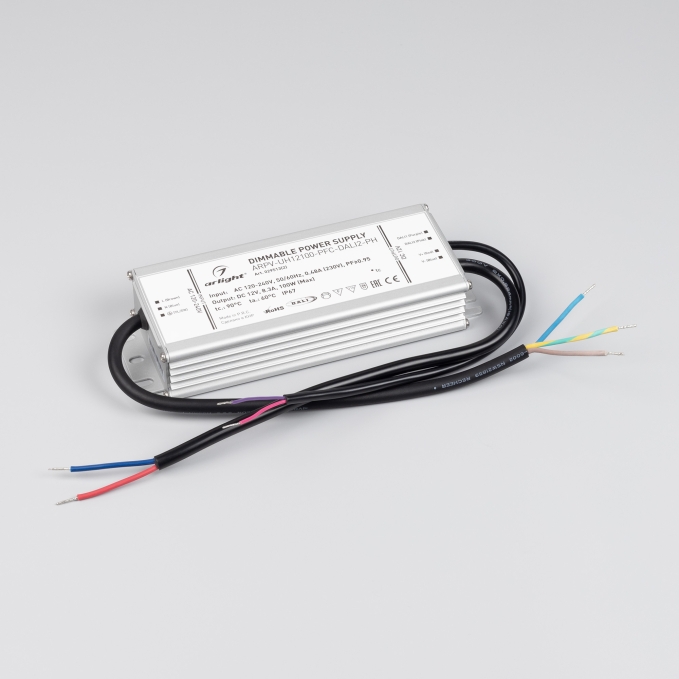 Блок питания ARPV-UH12100-PFC-DALI2-PH (12V, 8.3A, 100W), Arlight, 029513(2), изображение 2 Блок питания ARPV-UH12100-PFC-DALI2-PH (12V, 8.3A, 100W), Arlight, 029513(2), изображение 2