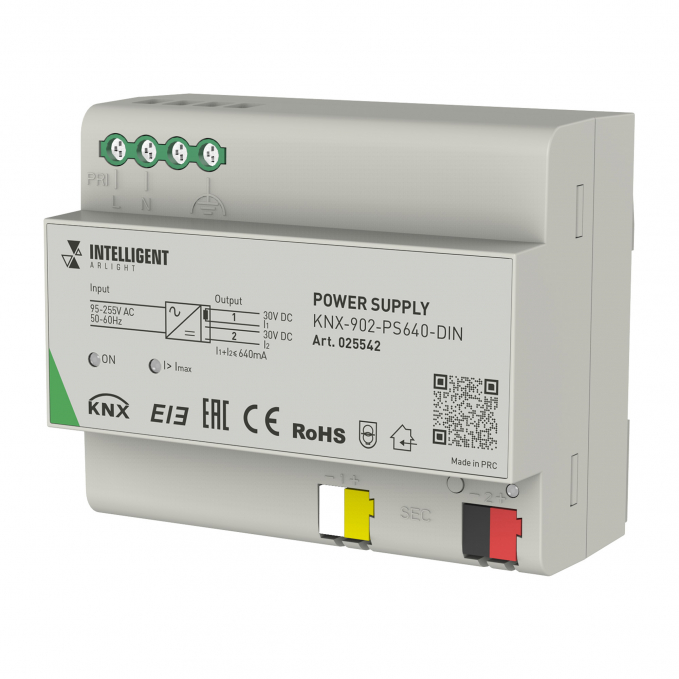 INTELLIGENT ARLIGHT Блок питания шины KNX-902-PS640-DIN (230V, 640mA), Arlight, 025542, изображение 1 INTELLIGENT ARLIGHT Блок питания шины KNX-902-PS640-DIN (230V, 640mA), Arlight, 025542, изображение 1