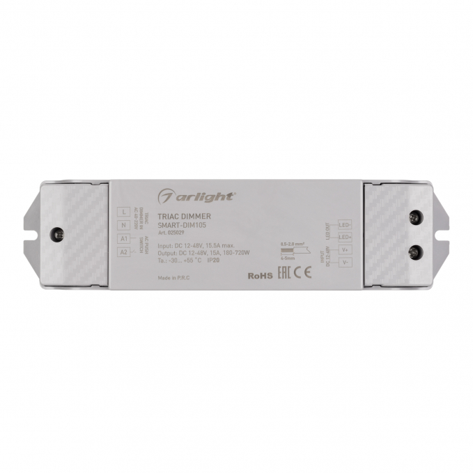 Диммер SMART-DIM105 (12-48V, 15A, TRIAC), Arlight, 025029, изображение 2 Диммер SMART-DIM105 (12-48V, 15A, TRIAC), Arlight, 025029, изображение 2