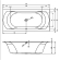 Ванна акриловая Riho Linares 200x90 B144001005 пристенная Ванна акриловая Riho Linares 200x90 B144001005 пристенная