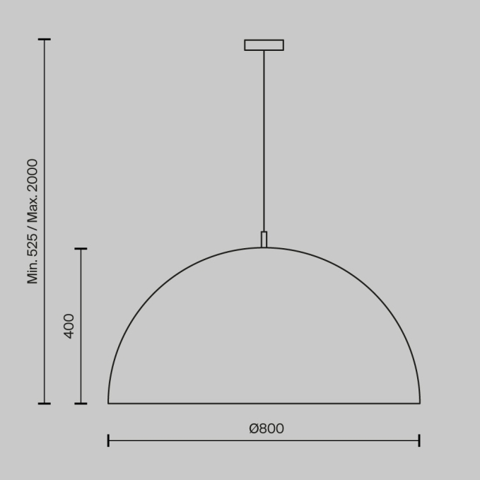 Подвесной светильник Купол / Dome E27х5, MOD169PL-05GB1, изображение 3 Подвесной светильник Купол / Dome E27х5, MOD169PL-05GB1, изображение 3