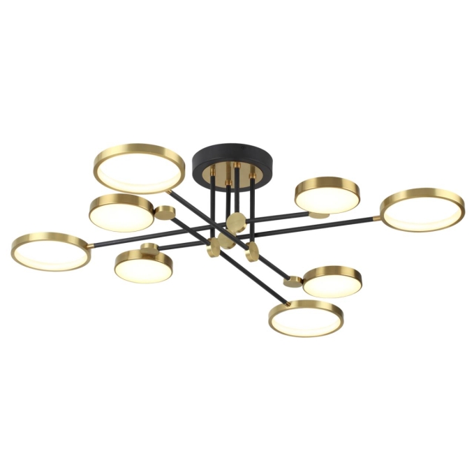 Потолочный светильник IP20 LED 65W 2677Лм DENZEL MIDCENT ODL22 305 ODEON LIGHT 4320/75CL, фото на белом фоне Потолочный светильник IP20 LED 65W 2677Лм DENZEL MIDCENT ODL22 305 ODEON LIGHT 4320/75CL, фото на белом фоне