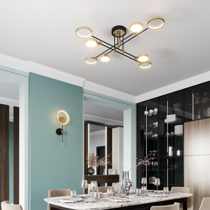 Потолочный светильник IP20 LED 65W 2677Лм DENZEL MIDCENT ODL22 305 ODEON LIGHT 4320/75CL, фото в интерьере 1 Потолочный светильник IP20 LED 65W 2677Лм DENZEL MIDCENT ODL22 305 ODEON LIGHT 4320/75CL, фото в интерьере 1