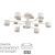 Потолочный светильник LED GX53 7*9W 220V RONDO COMFI LN26 336 LUMION 8195/7C