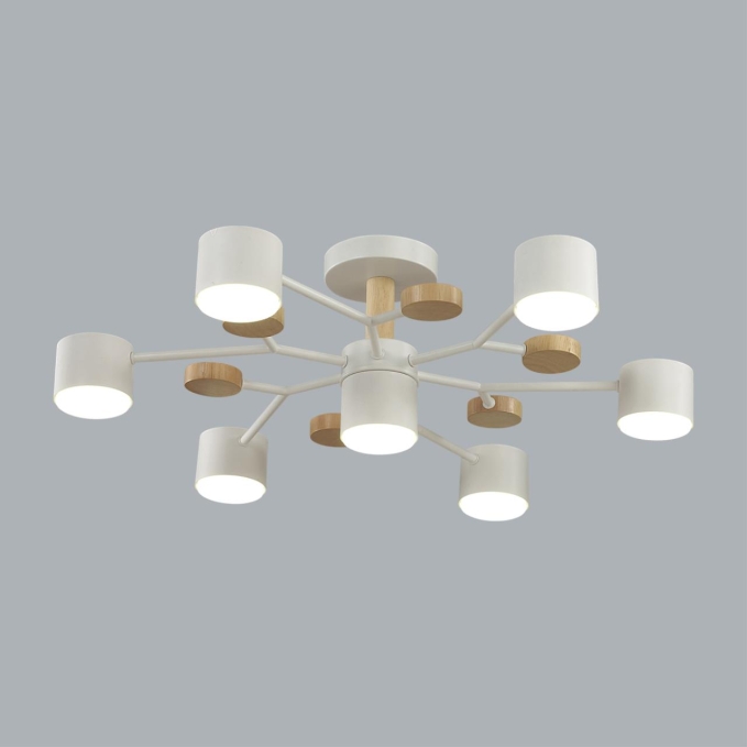 Потолочный светильник LED GX53 7*9W 220V RONDO COMFI LN26 336 LUMION 8195/7C, фото на цветном фоне 2 Потолочный светильник LED GX53 7*9W 220V RONDO COMFI LN26 336 LUMION 8195/7C, фото на цветном фоне 2