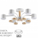 Светильник потолочный LED GX53 6*9W 220V RONDO COMFI LN26 336 LUMION 8231/6C, изображение 1 Светильник потолочный LED GX53 6*9W 220V RONDO COMFI LN26 336 LUMION 8231/6C, изображение 1