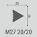 Молдинг Bello Deco М27 20-20