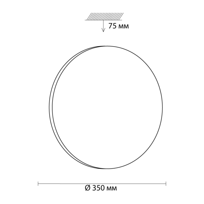 Светильник LED 30Вт 4000K D350 IP43 SIMPLE PALE SN 000 СОНЕКС 3017/CL, схема товара Светильник LED 30Вт 4000K D350 IP43 SIMPLE PALE SN 000 СОНЕКС 3017/CL, схема товара