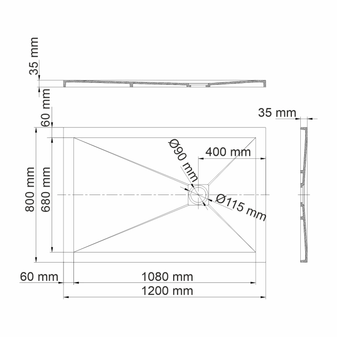 Душевой поддон WasserKRAFT Aller 10T06