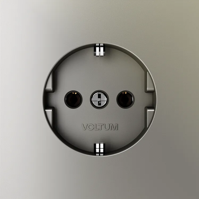 Розетка встраиваемая VOLTUM S70 с заземлением 16А, (шелк), Voltum, VLS040104 Розетка встраиваемая VOLTUM S70 с заземлением 16А, (шелк), Voltum, VLS040104