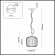 Подвес E27 60W ROOFI PENDANT ODL21 411 ODEON LIGHT 4753/1, схема товара Подвес E27 60W ROOFI PENDANT ODL21 411 ODEON LIGHT 4753/1, схема товара
