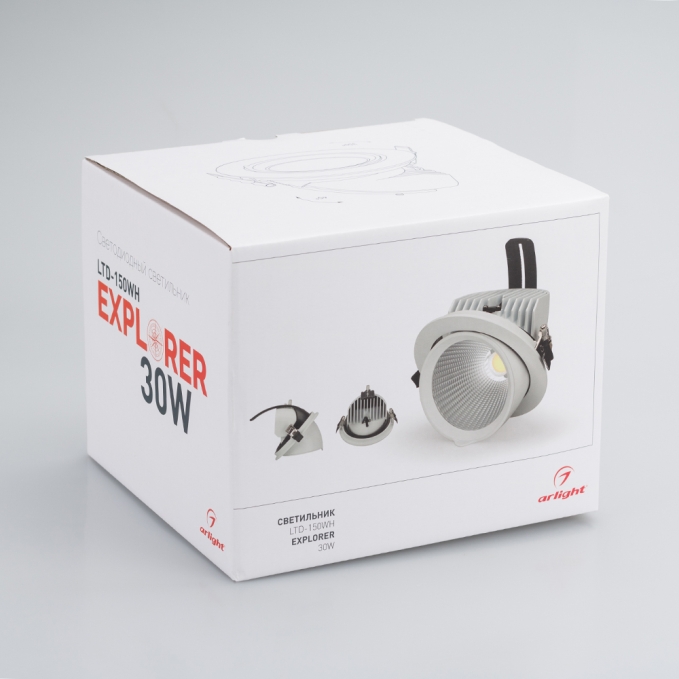 Светильник LTD-150WH-EXPLORER-30W Day White 38deg, Arlight, 023683 Светильник LTD-150WH-EXPLORER-30W Day White 38deg, Arlight, 023683