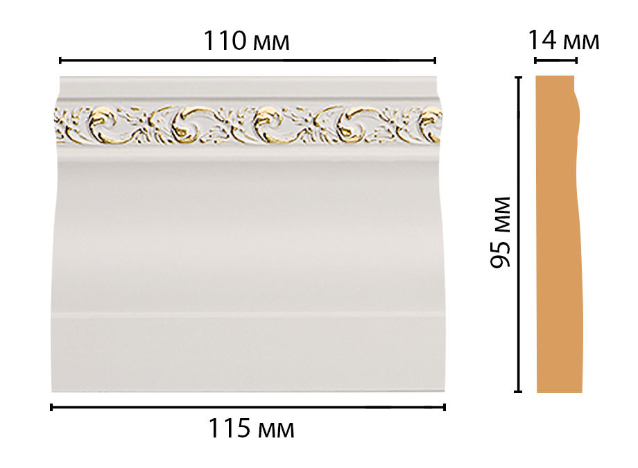 Основание Decomaster D204-54, 115x95x14 мм Основание Decomaster D204-54, 115x95x14 мм
