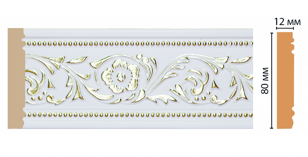 Молдинг Decomaster 150-54А ДМ, 80x12x2400 мм Молдинг Decomaster 150-54А ДМ, 80x12x2400 мм