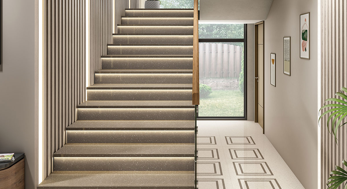 Керамогранит Starotech Polished Gravel Olive 80x240 Керамогранит Starotech Polished Gravel Olive 80x240
