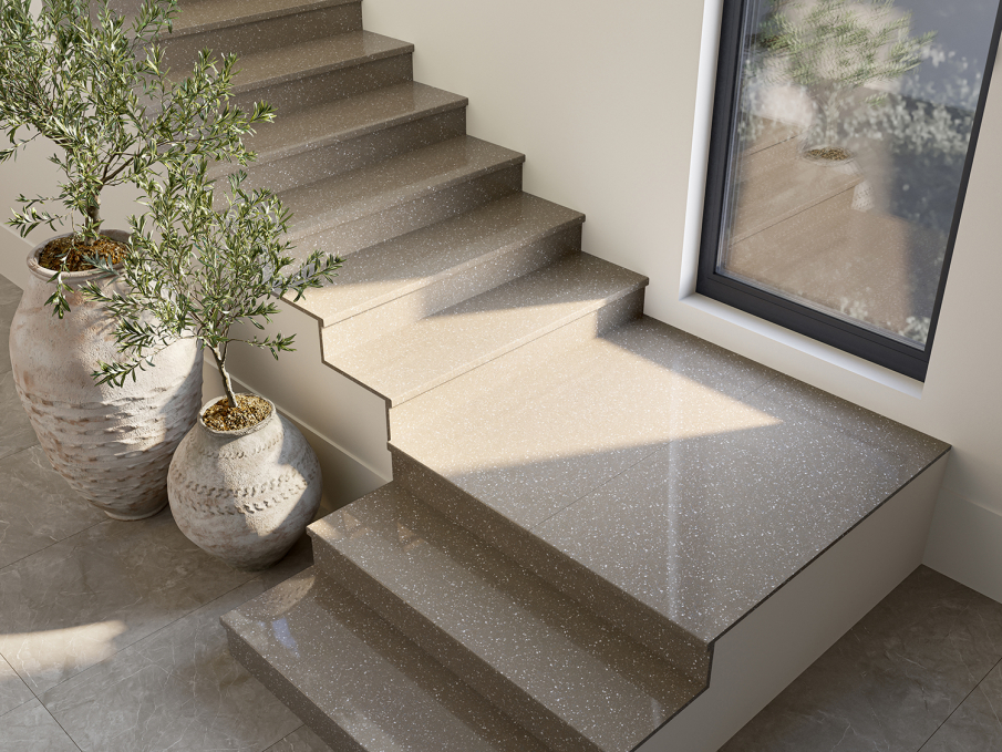 Керамогранит Starotech Polished Gravel Olive 80x240 Керамогранит Starotech Polished Gravel Olive 80x240