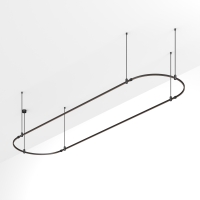 Основание ART-APRIORI-OVAL-ROD-800-4000x1000 (BK), Arlight, 048513