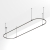 Основание ART-APRIORI-OVAL-ROD-800-4000x1000 (BK), Arlight, 048513
