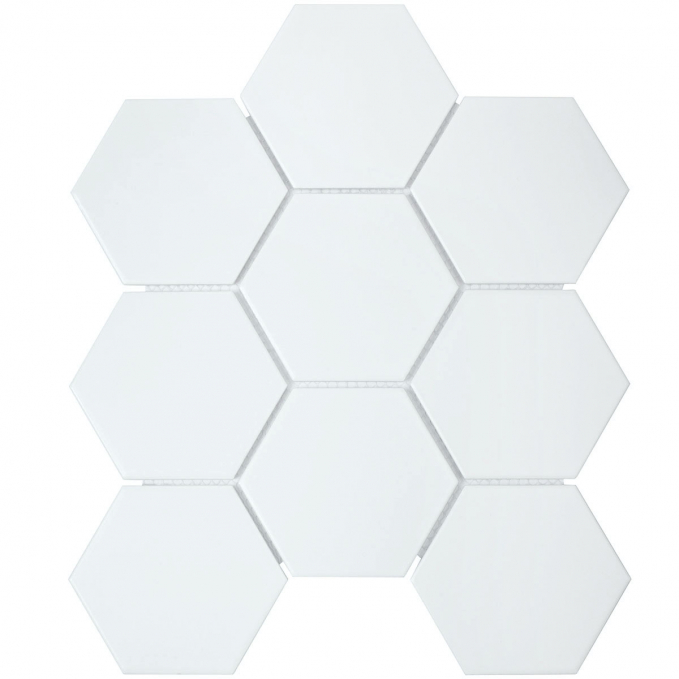 Мозаика Starmosaic Geometry Hexagon Big White Matt 95x110 25.6x29.5 Мозаика Starmosaic Geometry Hexagon Big White Matt 95x110 25.6x29.5