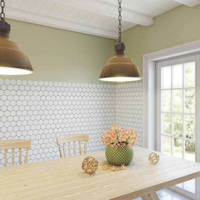Мозаика Starmosaic Geometry Hexagon Big White Matt 95x110 25.6x29.5 Мозаика Starmosaic Geometry Hexagon Big White Matt 95x110 25.6x29.5