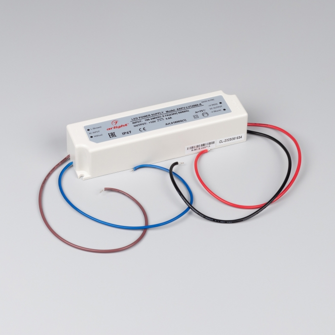 Блок питания ARPV-LV12060-A (12V, 5.0A, 60W), Arlight, 018969(1), изображение 2 Блок питания ARPV-LV12060-A (12V, 5.0A, 60W), Arlight, 018969(1), изображение 2