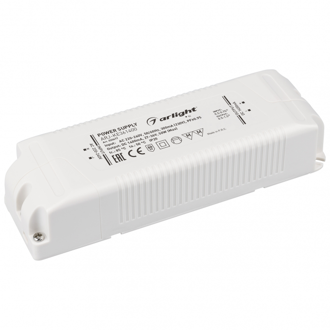 Блок питания ARJ-KE361400 (50W, 1400mA, PFC), Arlight, 020677, изображение 1 Блок питания ARJ-KE361400 (50W, 1400mA, PFC), Arlight, 020677, изображение 1