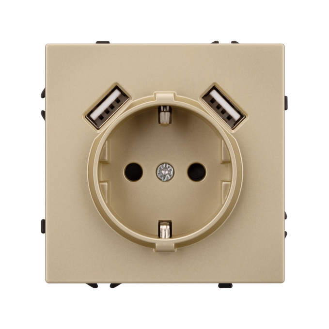 Механизм розетки с USB зарядкой SCT-NOBE-MUAA-SFPL-GD (230V, 16A), Arlight, 054290, изображение 3 Механизм розетки с USB зарядкой SCT-NOBE-MUAA-SFPL-GD (230V, 16A), Arlight, 054290, изображение 3