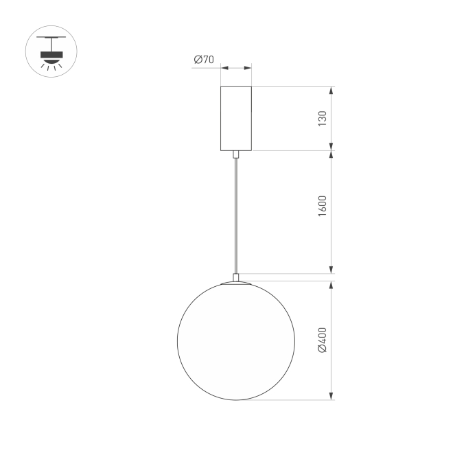 Светильник SP-SILKA-HANG-R400-12W Warm2700 (WH, 330 deg, 230V), Arlight, 056880, изображение 4 Светильник SP-SILKA-HANG-R400-12W Warm2700 (WH, 330 deg, 230V), Arlight, 056880, изображение 4