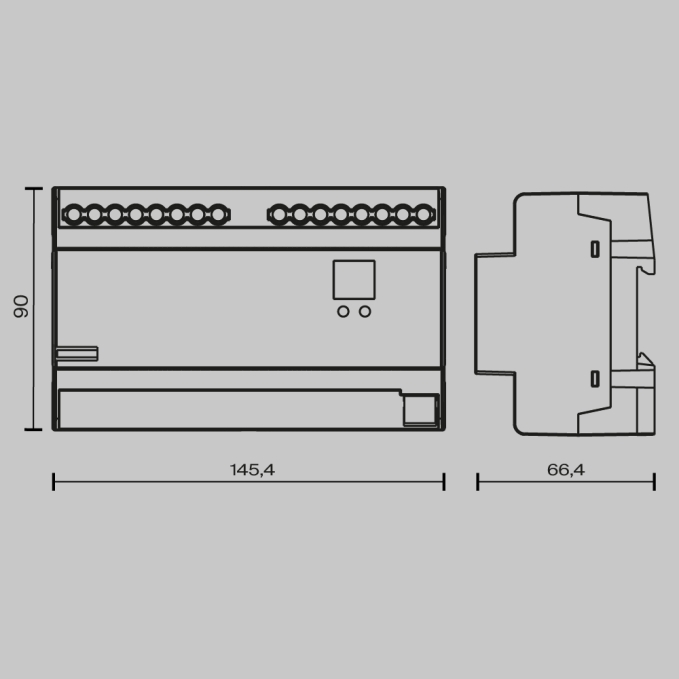 Диммер DALI DT6 четырёхканальный TRIAC 230В DIN 800Вт, 721020, изображение 2 Диммер DALI DT6 четырёхканальный TRIAC 230В DIN 800Вт, 721020, изображение 2