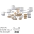 Потолочный светильник LED GX53 10*9W 220V RONDO COMFI LN26 336 LUMION 8196/10C