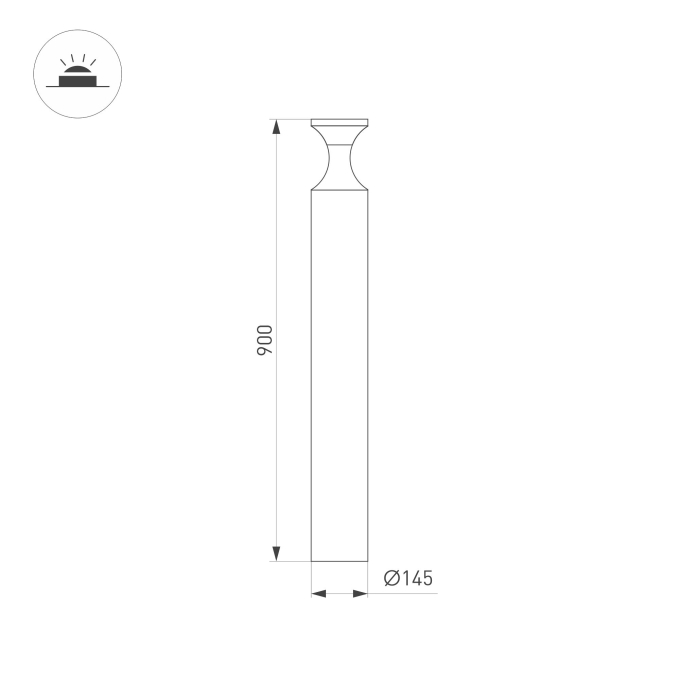 Светильник LGD-LONDARI-BOLL-H900-12W Warm3000 (BK, 125 deg, 230V), Arlight, 050726, изображение 2 Светильник LGD-LONDARI-BOLL-H900-12W Warm3000 (BK, 125 deg, 230V), Arlight, 050726, изображение 2