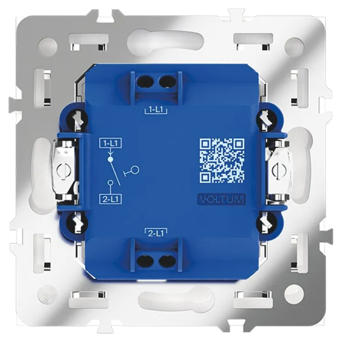 Выключатель встраиваемый VOLTUM S70 одноклавишный 10А, (белый матовый), Voltum, VLS010102 Выключатель встраиваемый VOLTUM S70 одноклавишный 10А, (белый матовый), Voltum, VLS010102