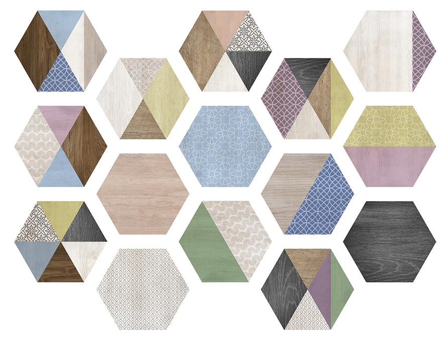 Керамогранит ITT Ceramic Hexa Art Deco 23.2x26.7 Керамогранит ITT Ceramic Hexa Art Deco 23.2x26.7