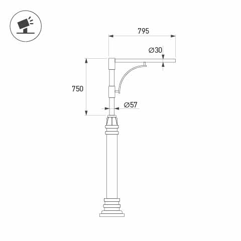 Кронштейн OXOR-SB1-1 BLACK, Arlight, 051631, изображение 2